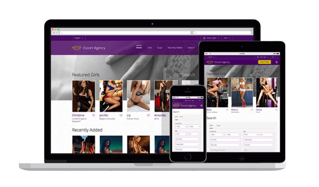 Escort Website Design